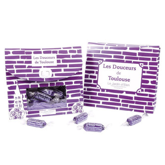 Coffret 220g de bonbons "Brique Violette"