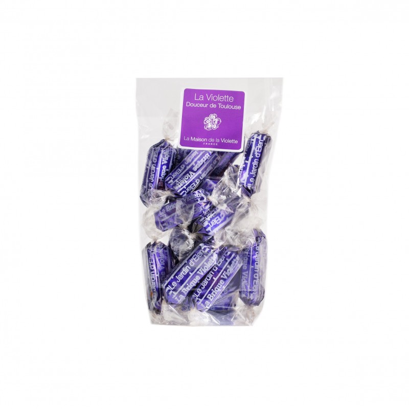 Bonbons Brique Violette Praliné Feuilleté 165g - Bonbons & Chocolats | La  maison de la violette