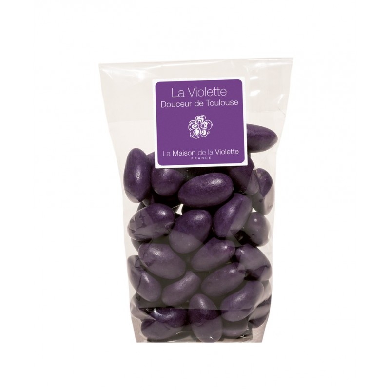 Pot de violettes cristalisées