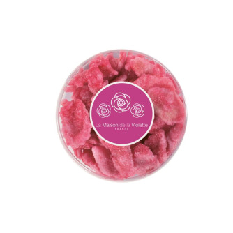 Petite boite ronde Roses cristallisées 60g