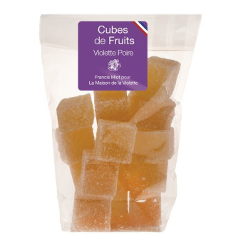 Cubes de fruits Pomme / Violette en sachet 150g