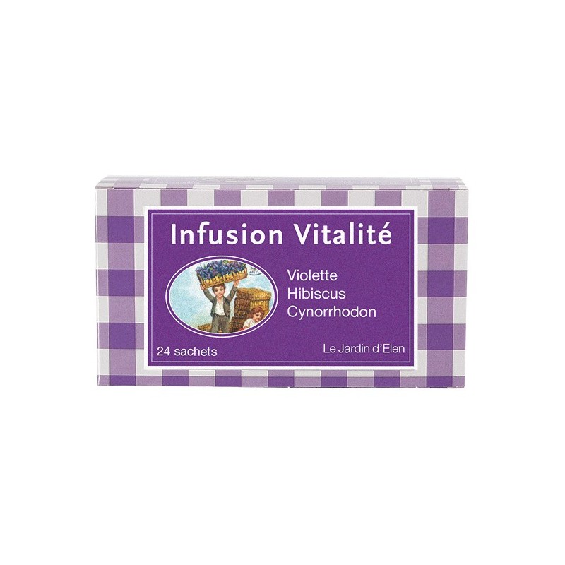 Infusion Vitalité (Hibiscus/Cynorrhodon/Violette) 24 sachets Infusion Vitalité (Hibiscus/Cynorrhodon/Violette) 24 sachets